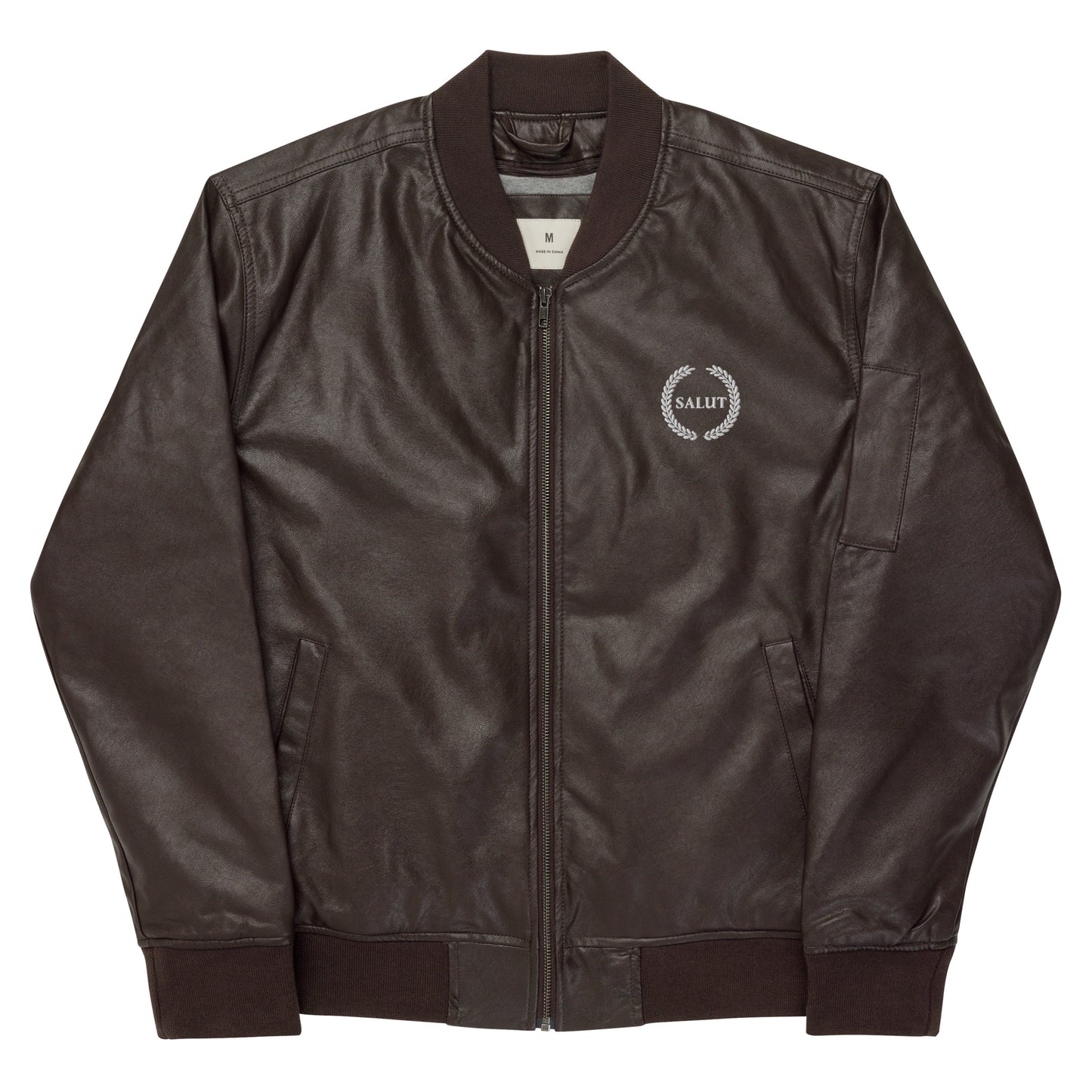 Leather Bomber Jacket